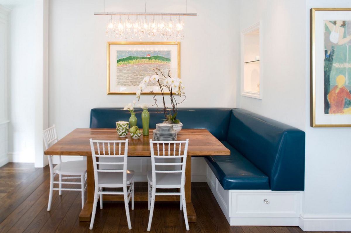 upholstered corner dining bench with storage