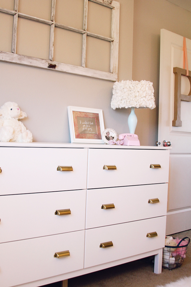 White and deals gold dresser ikea