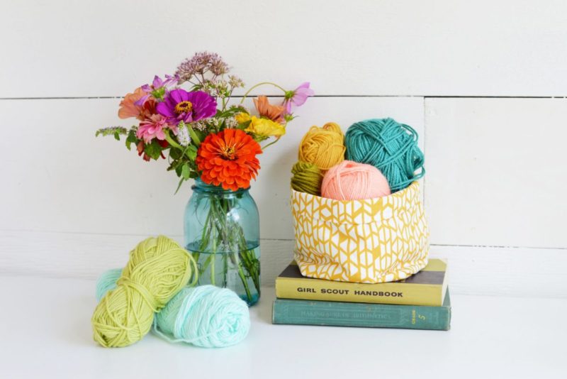 DIY Multipurpose Fabric Yarn Basket Storage