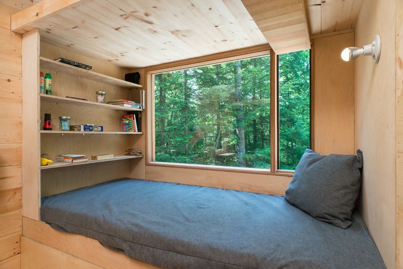 Test-Driving Tiny House Living bed view