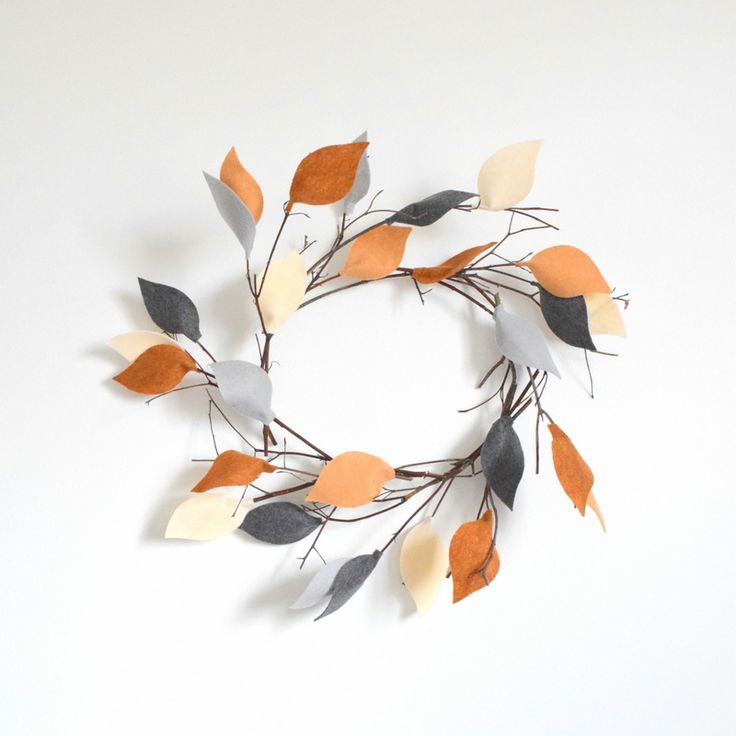 Felt Leaf fall Wreath