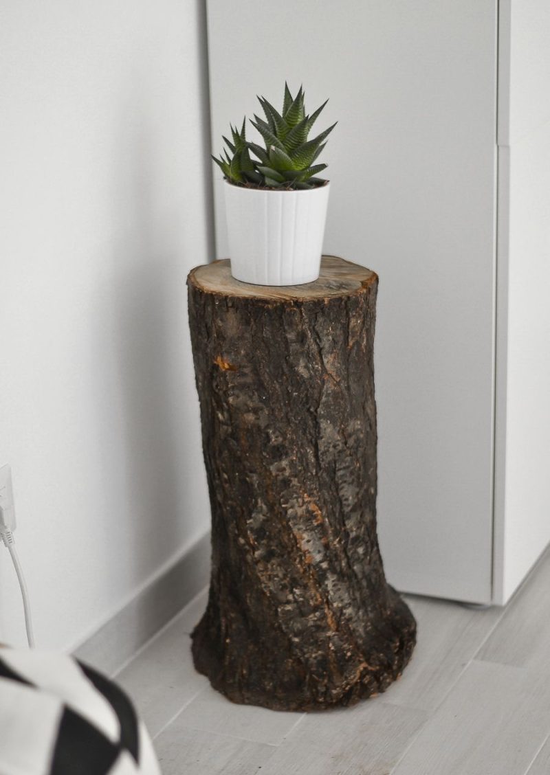 Tree Trunk Insert Fall Decor: How To Style A Tree Trunk At Home