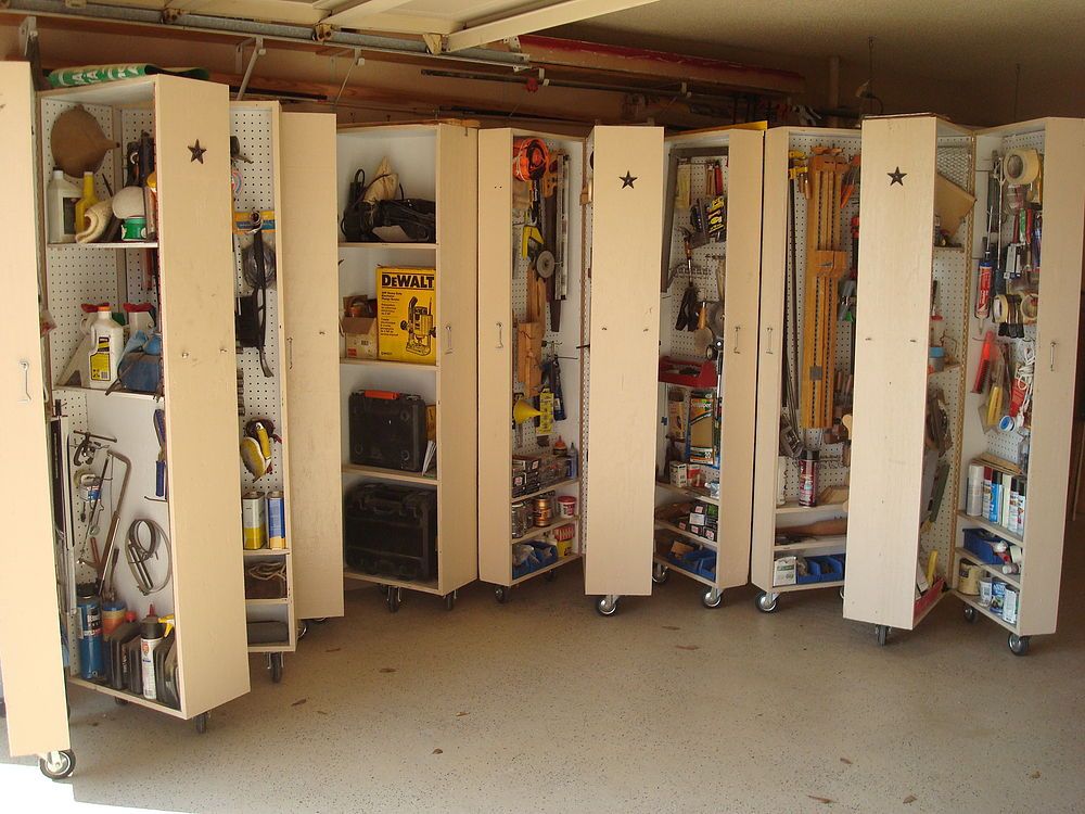 storing chairs in garage