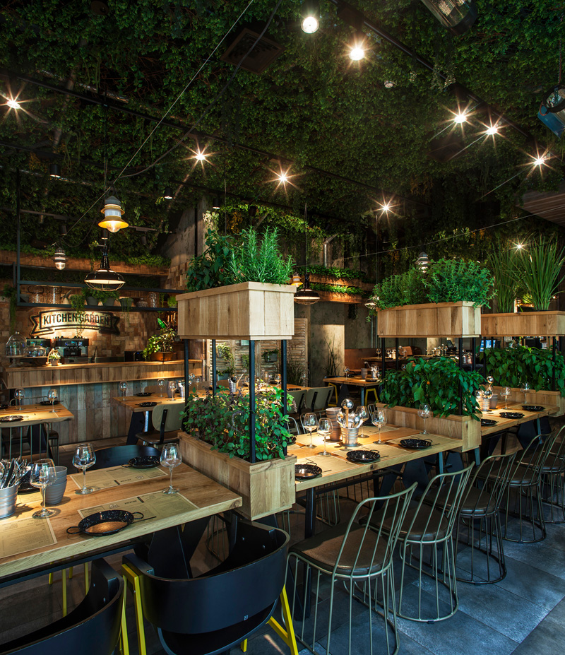 Green new restaurant in Hod Hasharon, Israel