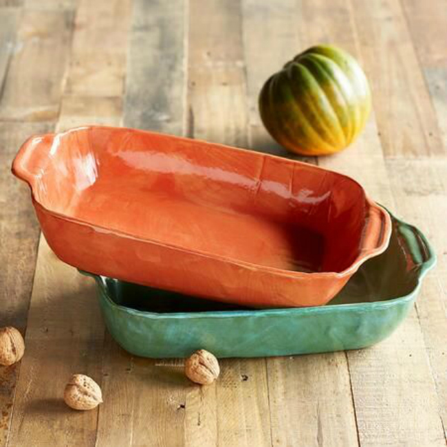 Jewel toned casserole dish