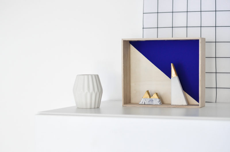 DIY Wooden Display Shelf Styled For Holiday Season