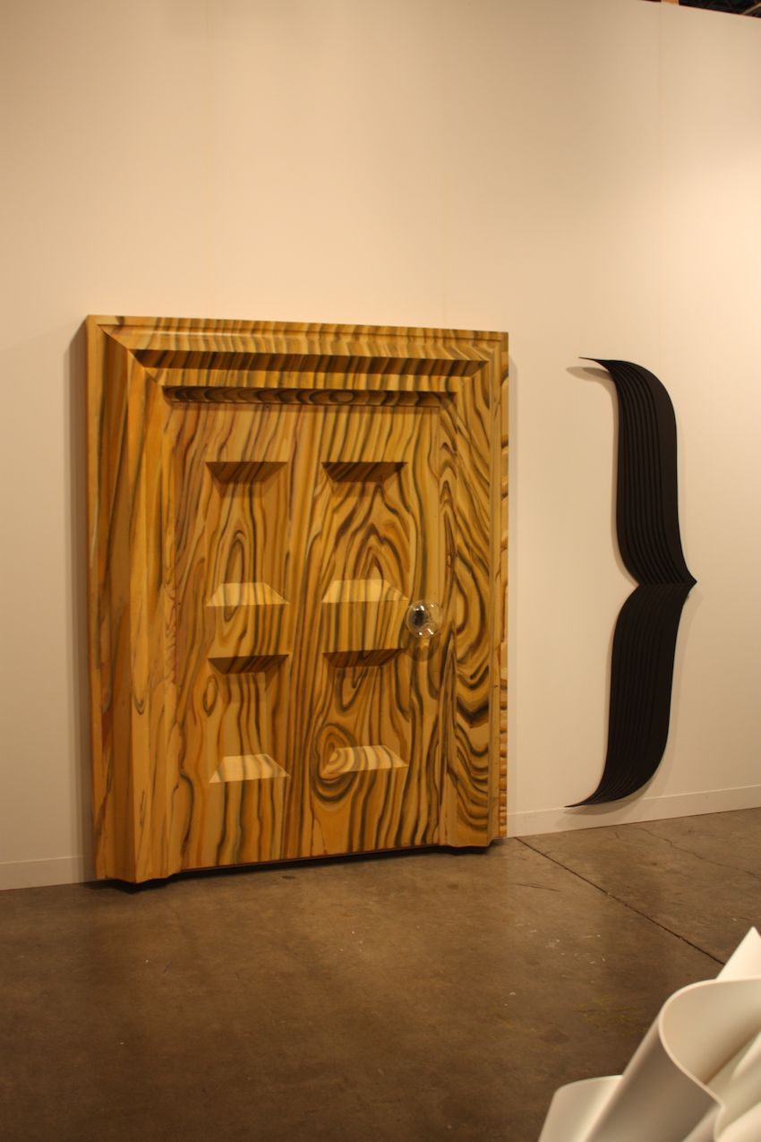 Even a door can be artful, as seen in this work from the Galerie Thomas Schultz in Germany.