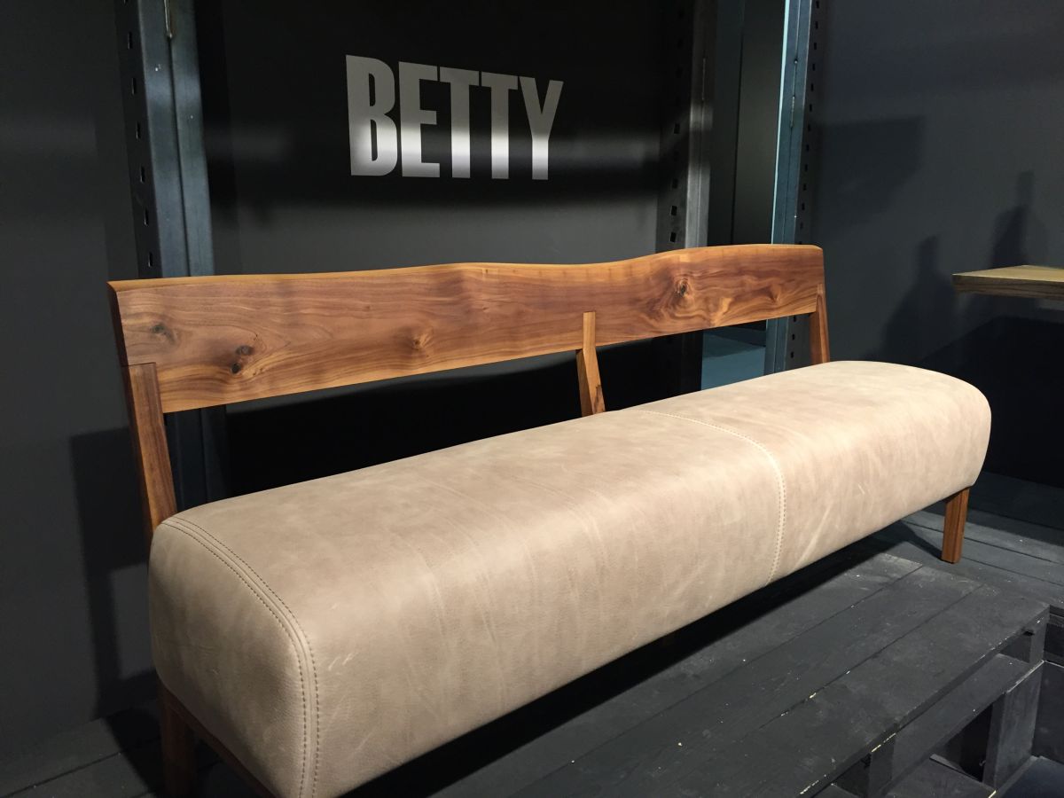 Betty wood bench from Riva