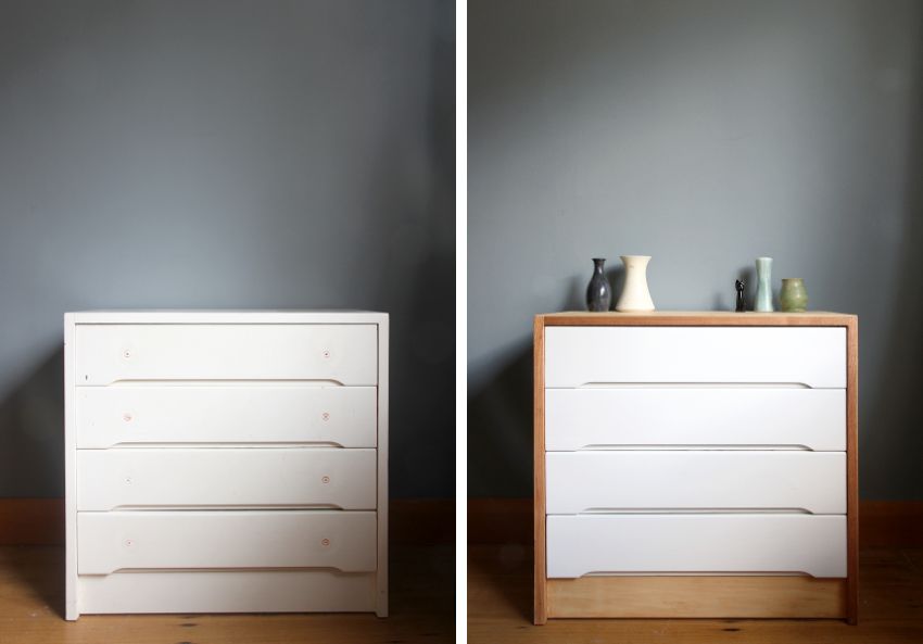 Before And After A Fresh Scandinavian Dresser Makeover