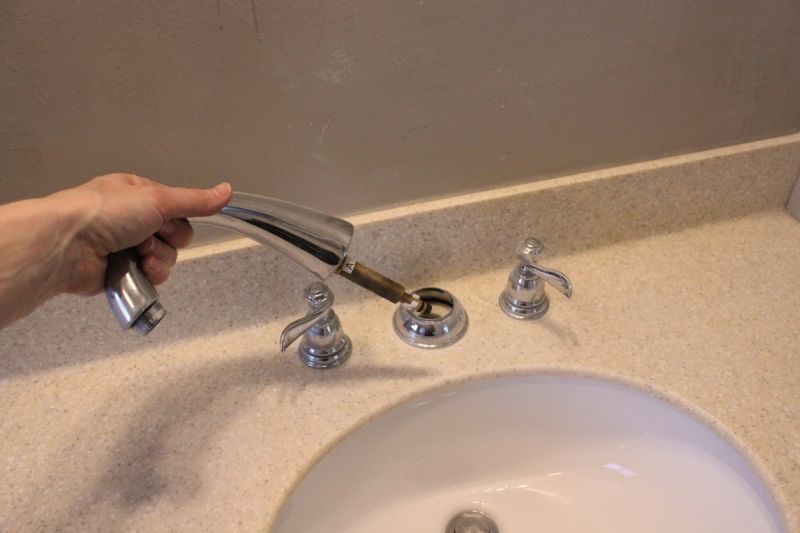 how to remove a sink faucet bathroom