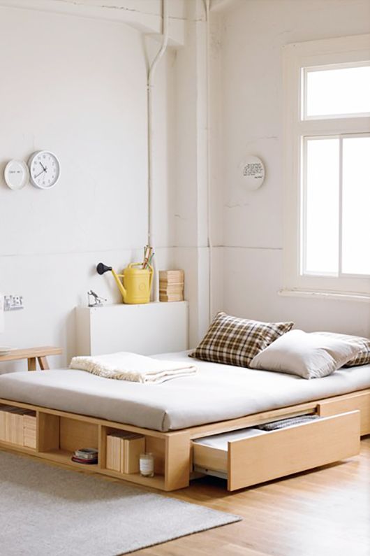 Clever Bed Designs With Integrated Storage For Max Efficiency