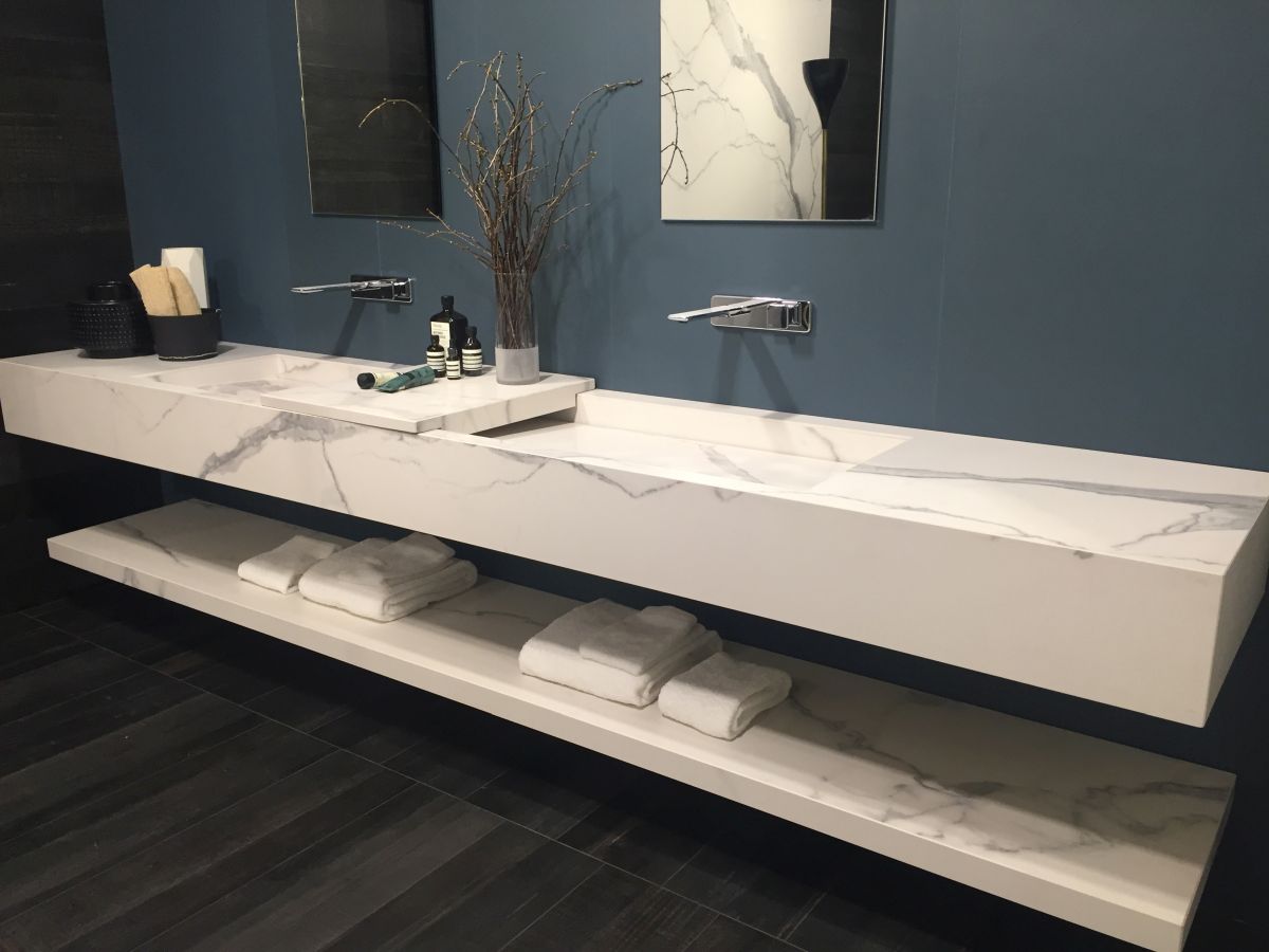 floating marble bathroom sink