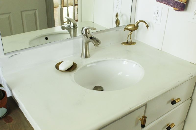 Bathroom countertop makeover