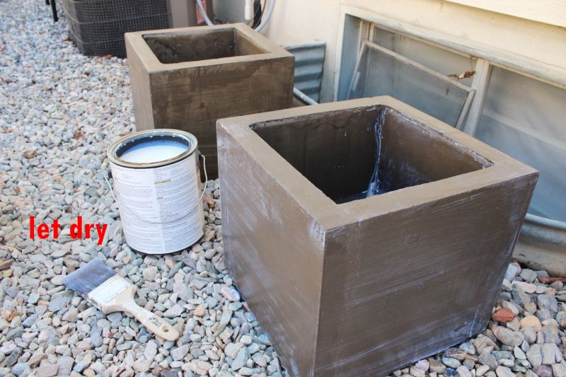 Diy Modern Minimal Concrete Planter Boxes