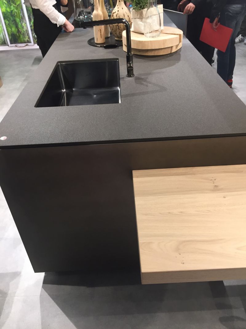 Drama And Elegance Reflected In A Black Kitchen Countertop