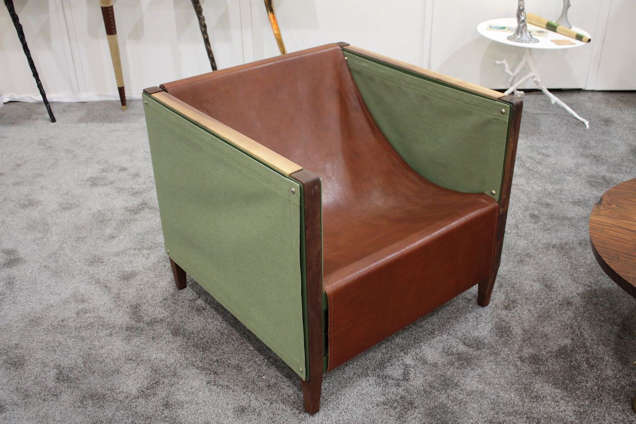 Eath tones armchair design