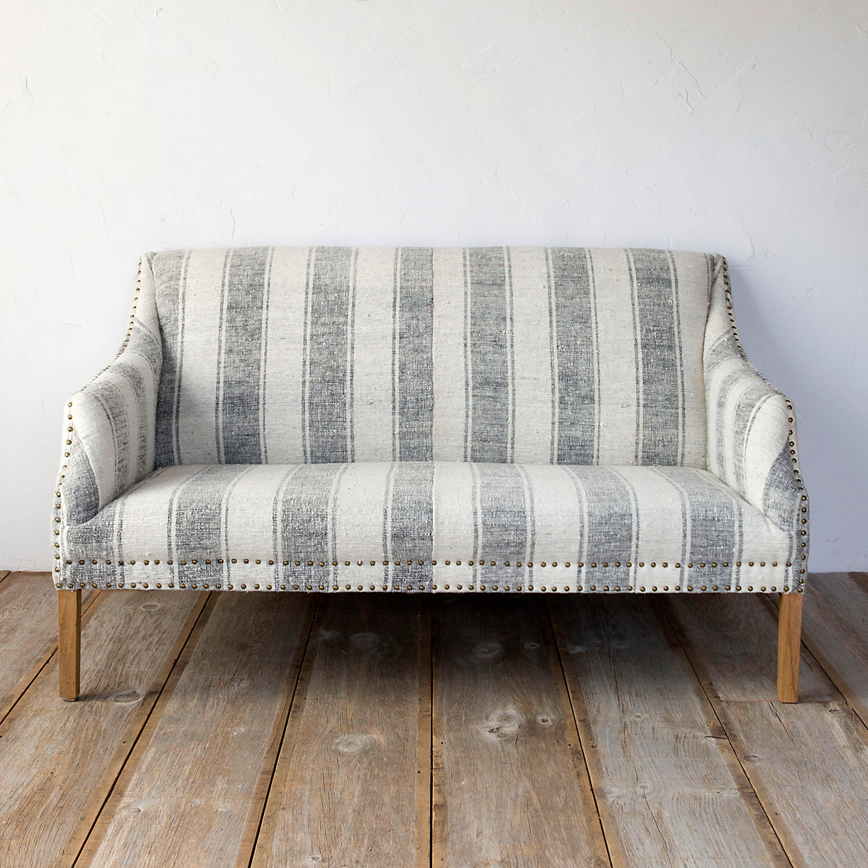 Shabby striped couch