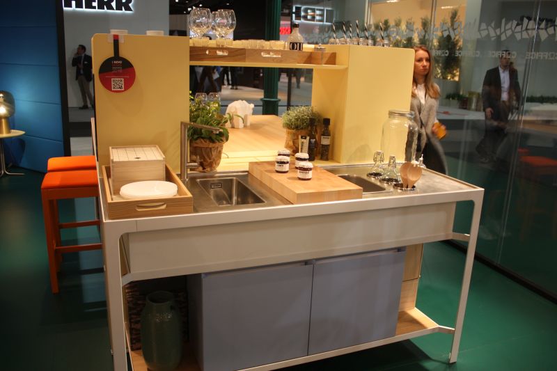 Small kitchen cart with built in countertops spaces