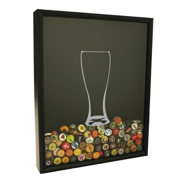 Beer Cap Collector Shadow Box