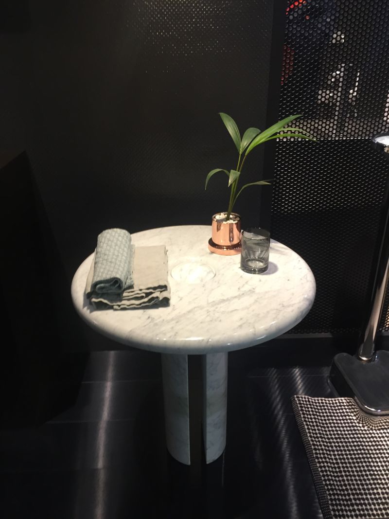 Black and white design - small marble table