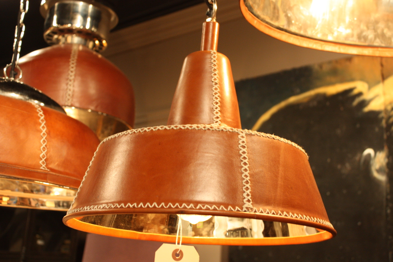 Bobo leather covered pendants