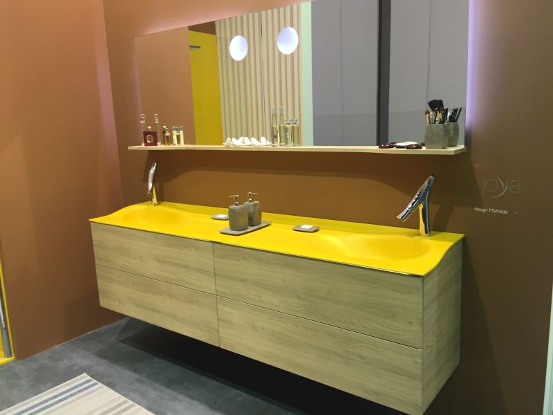 Joya built in yellow bathroom sink