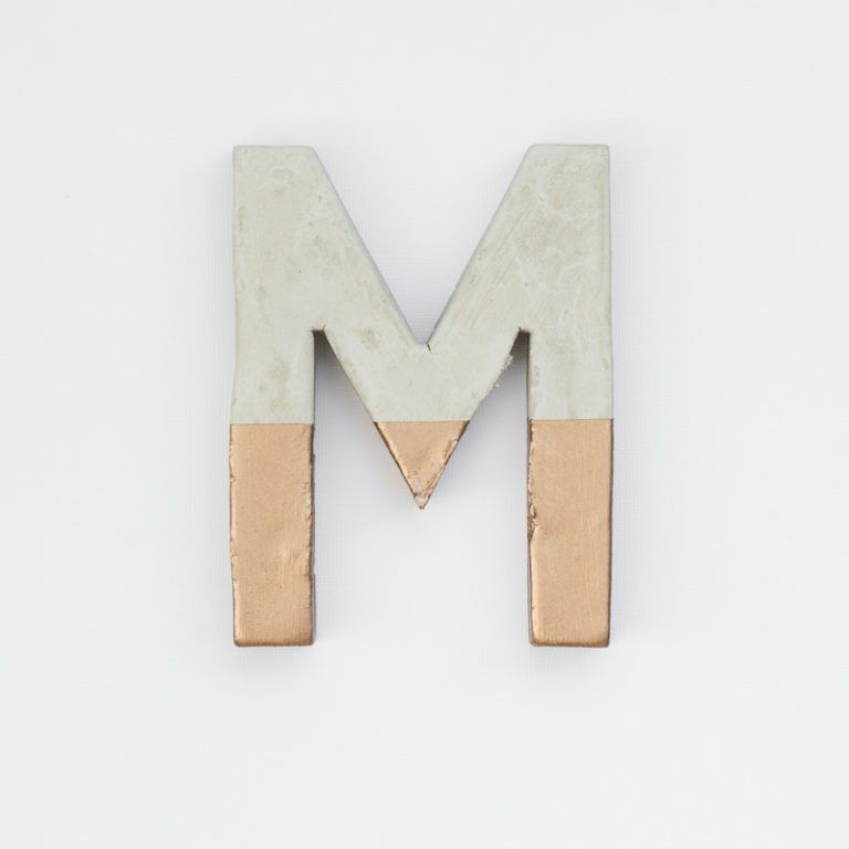 Make Painted Concrete Letters