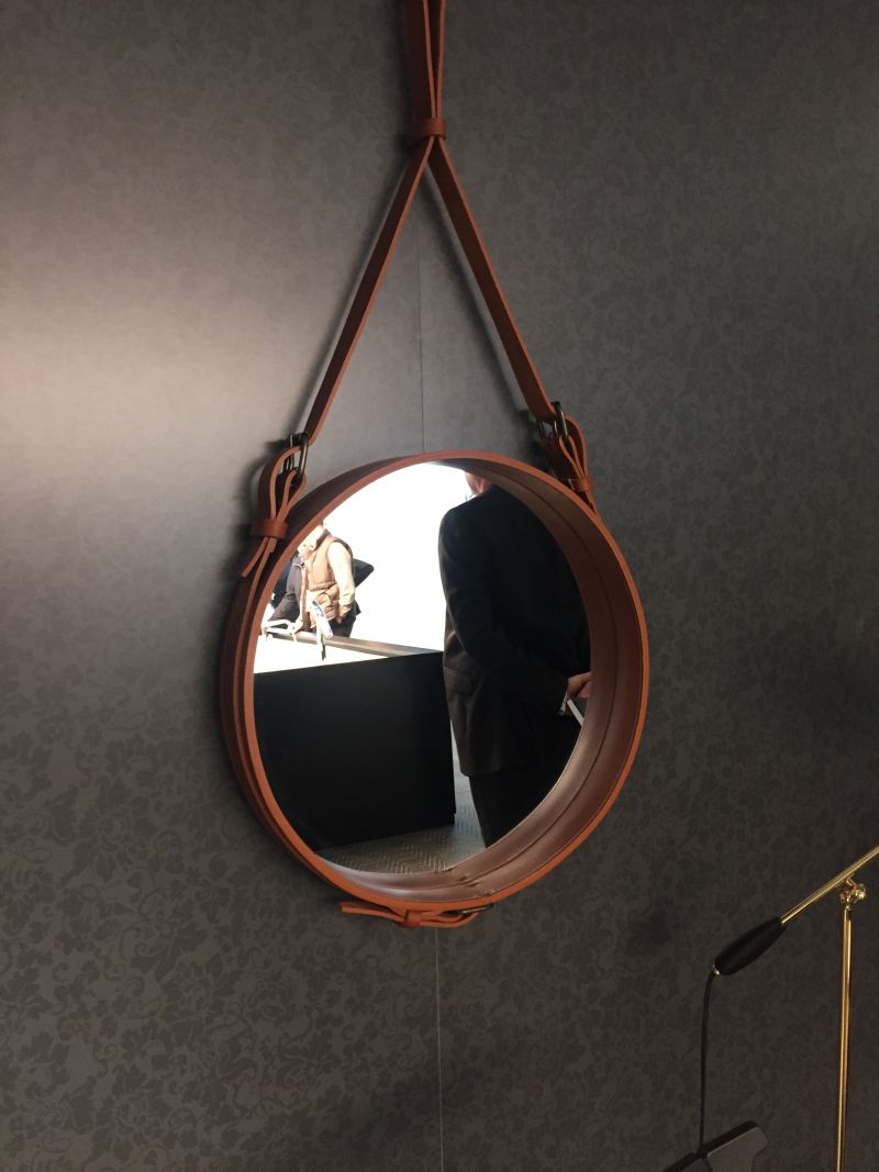 Materials- leather strap to hold the mirror