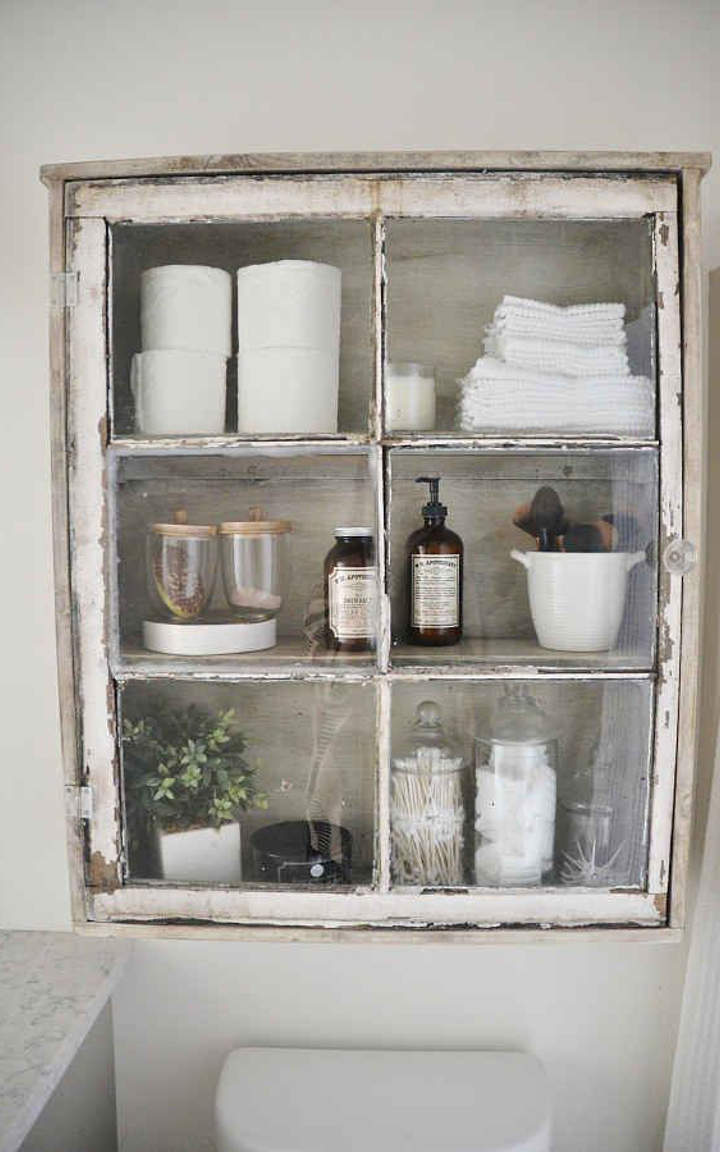 Vintage window shelf