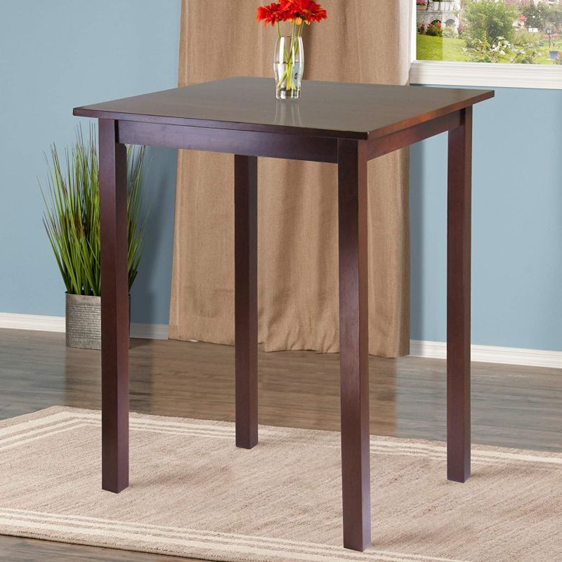 3 Piece Wooden Counter Height Dining Table