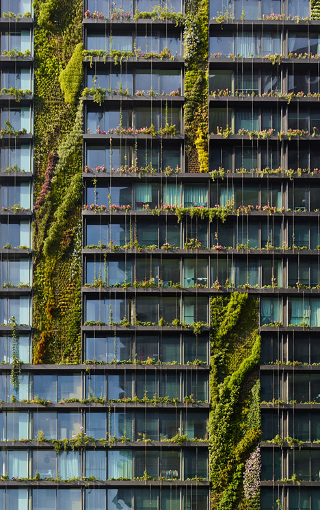 architect Jean Nouvel and botanist Patrick Blanc Vertical Garden