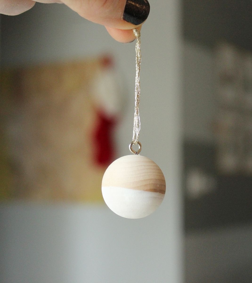 DIY Scandinavian Wooden Ornaments Craft