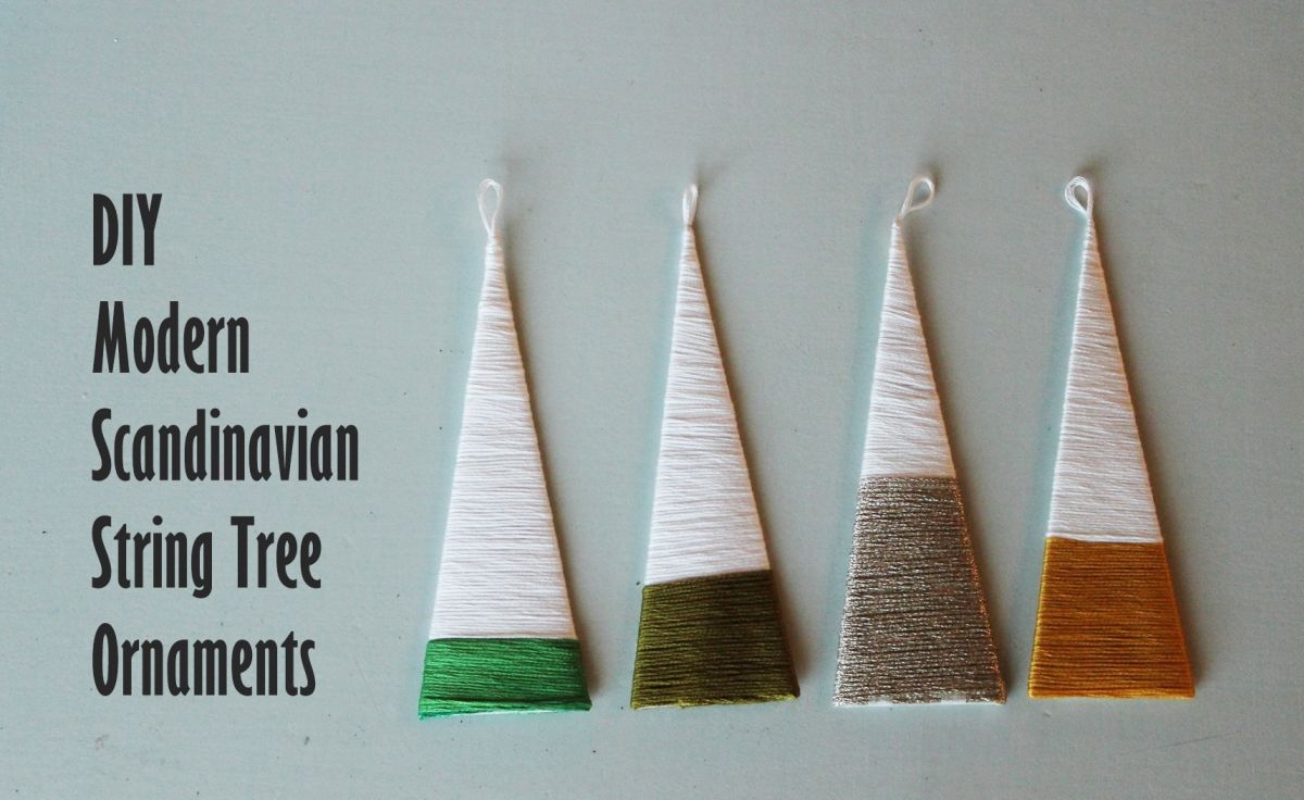 Scandinavian String Tree Ornaments