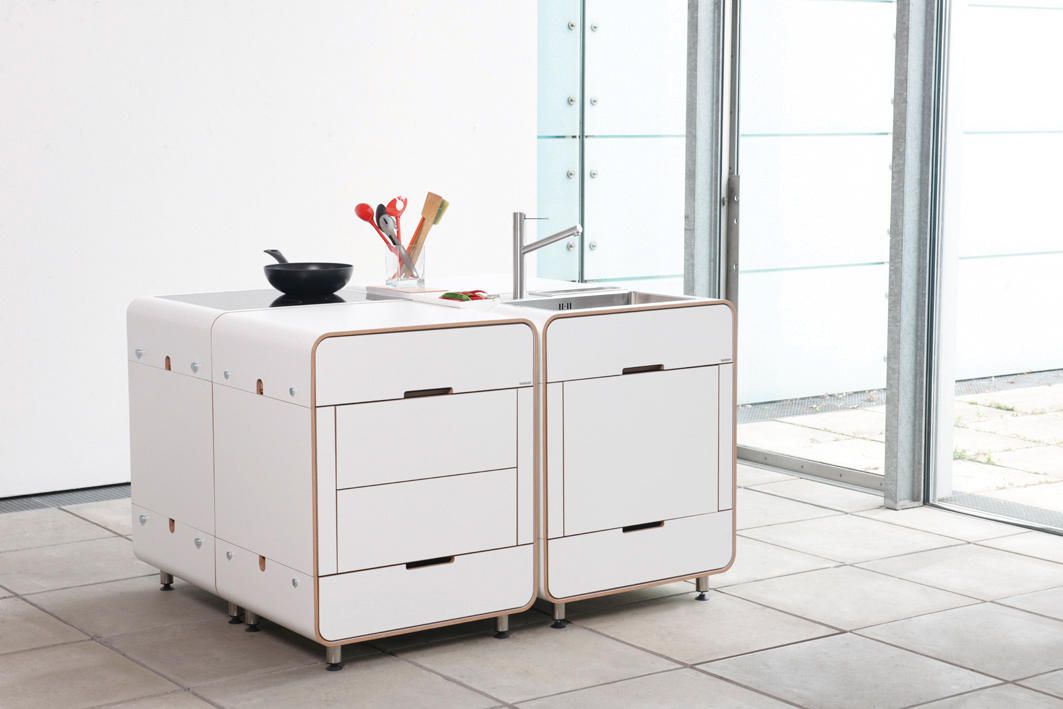 Kilian schindler modular kitchen and movable cart