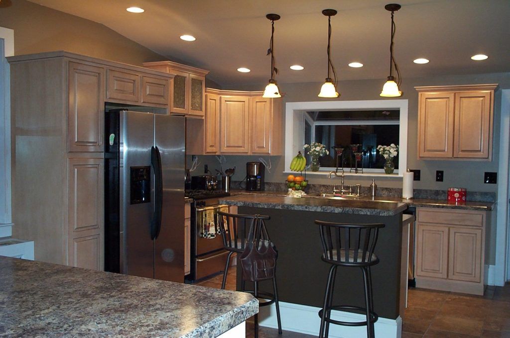 Kitchen design with gray tones