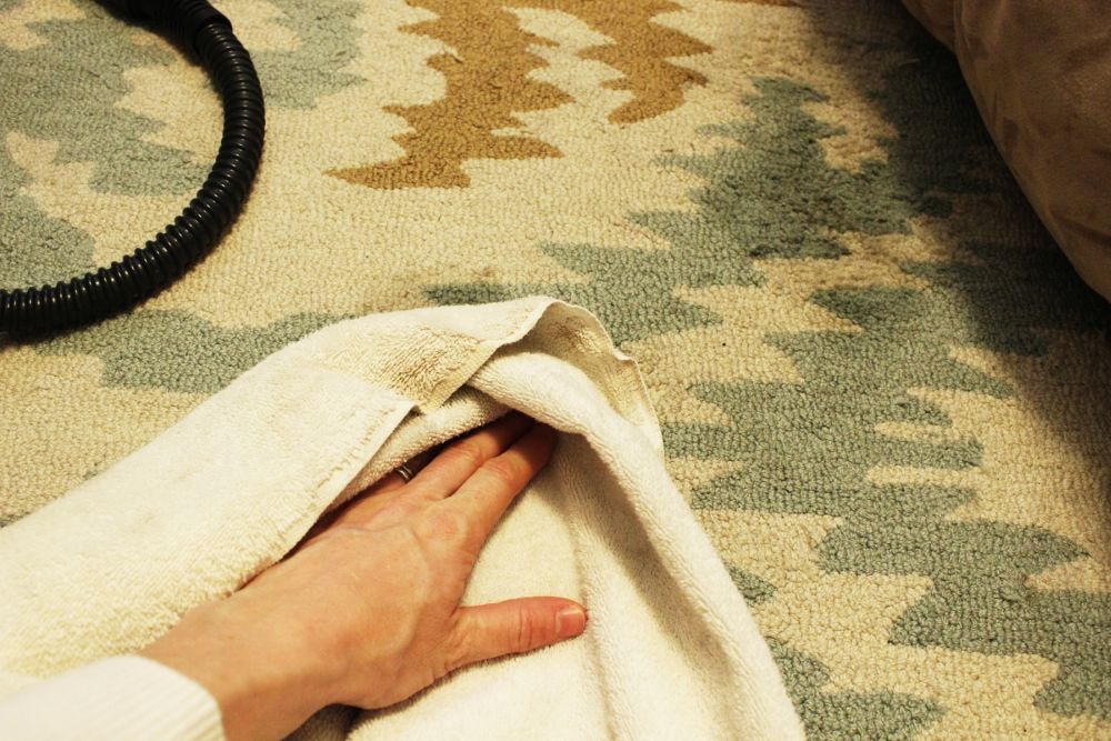 How to Clean Area Rugs entryway carpet