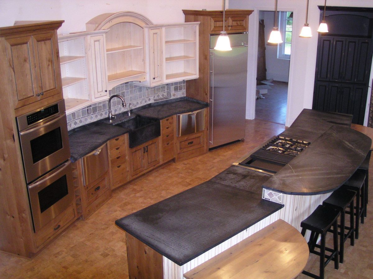 Texeira Soapstone shows their stunning kitchen that uses plenty of soapstone.