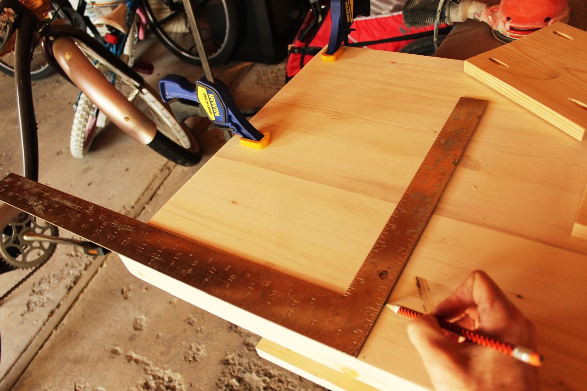 DIY Desk with Shelf and Hairpin Legs