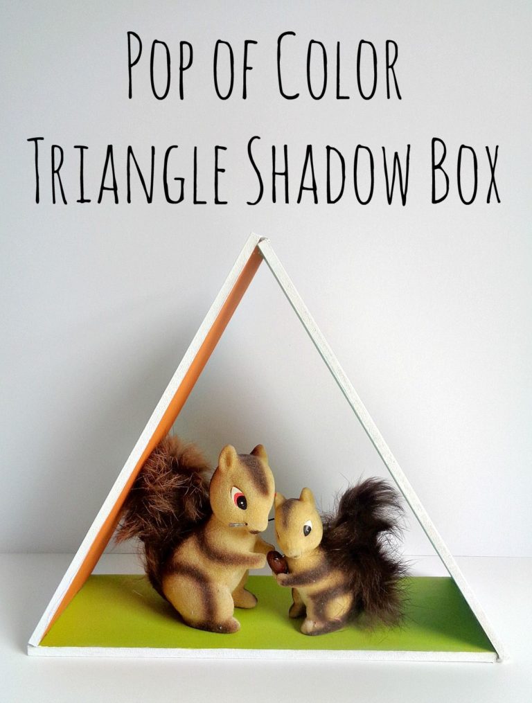 Coloring Shadow Box Pop of Color Triangle Shadow Box