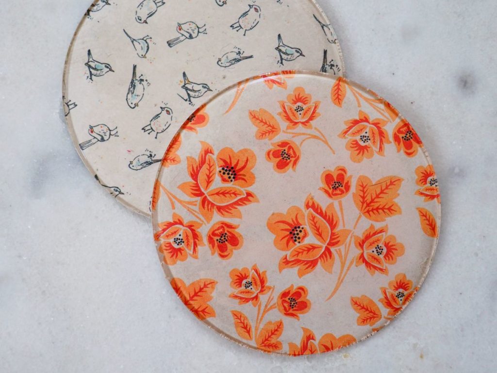 Patterned Coasters Simple DIY Patterned Coasters Using Resin