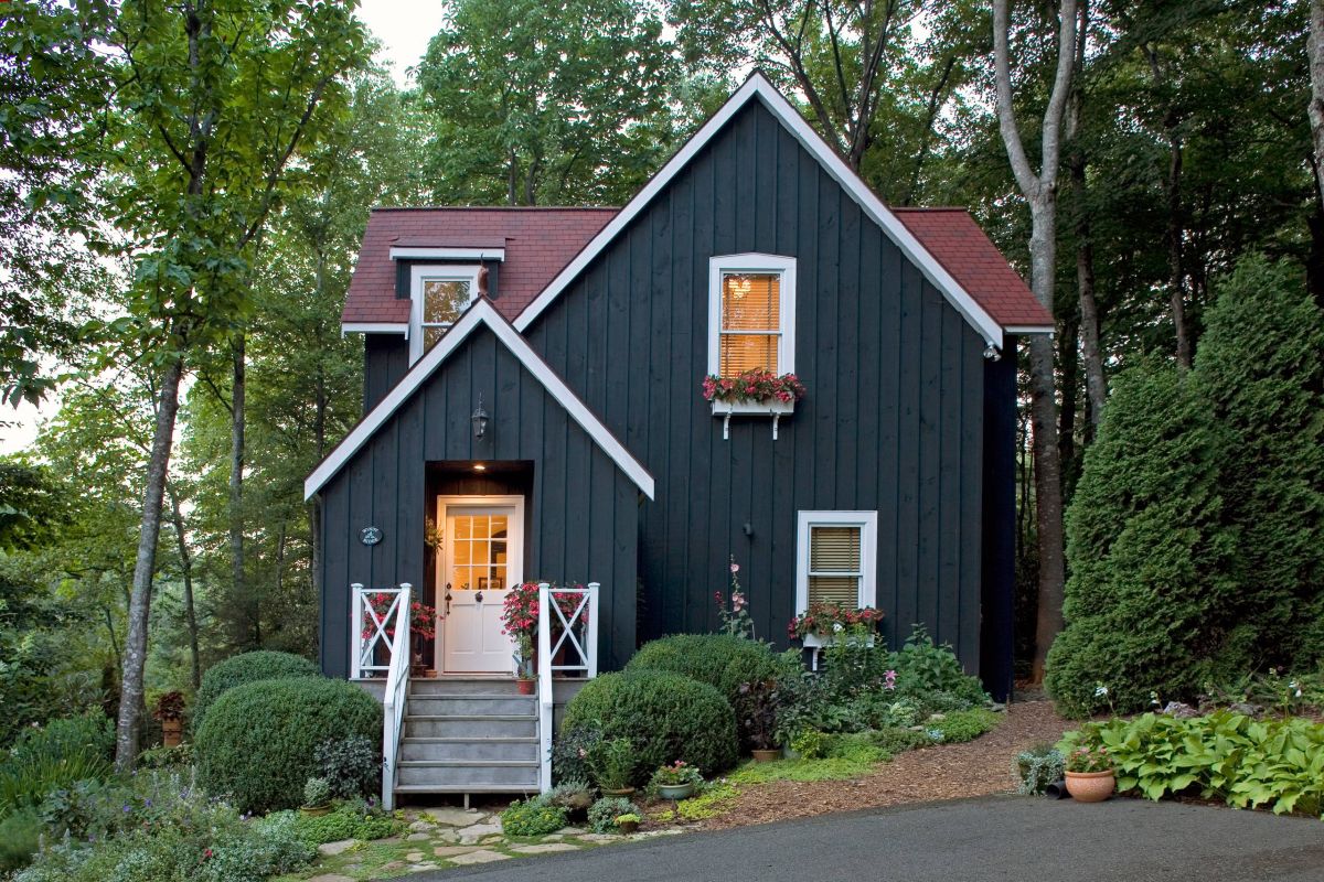 White Paint Cottage Exterior