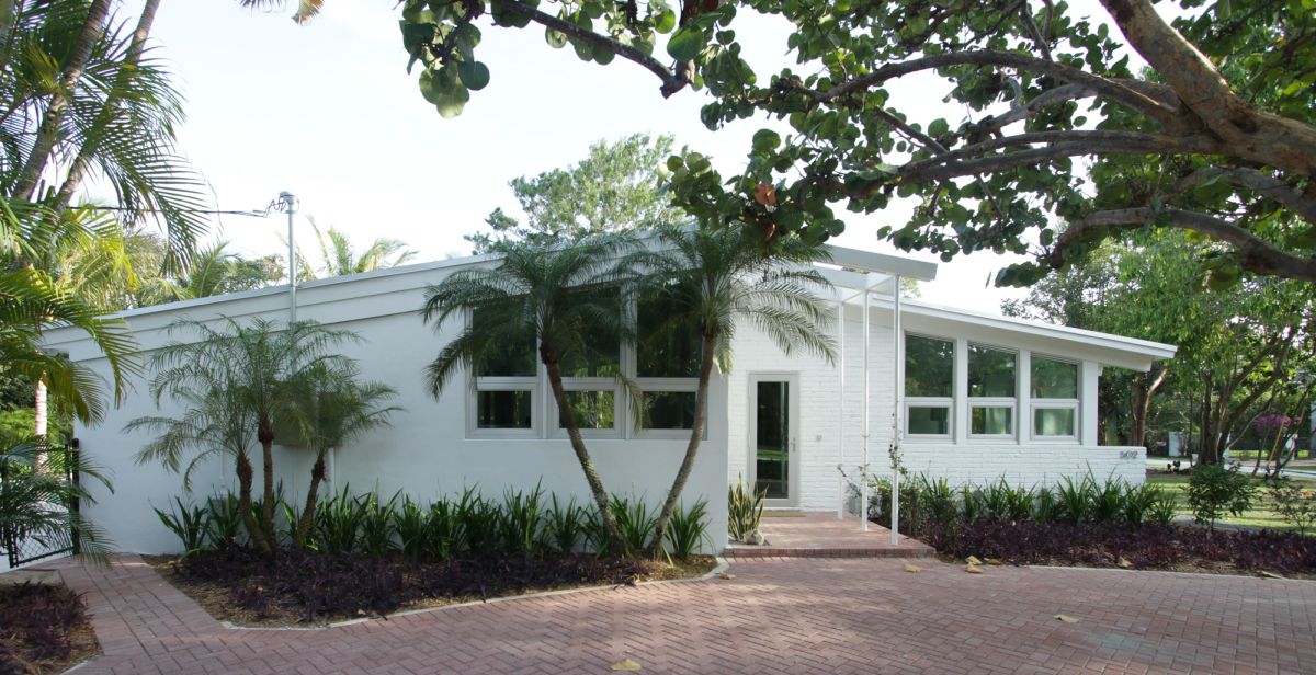 White Paint Cottage Exterior