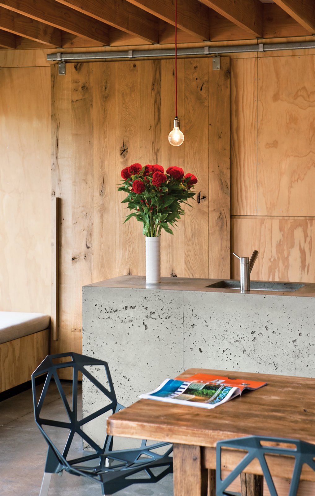 Casas del Sol Resort in Thailand With Cement countertop for kitchen and polished floor