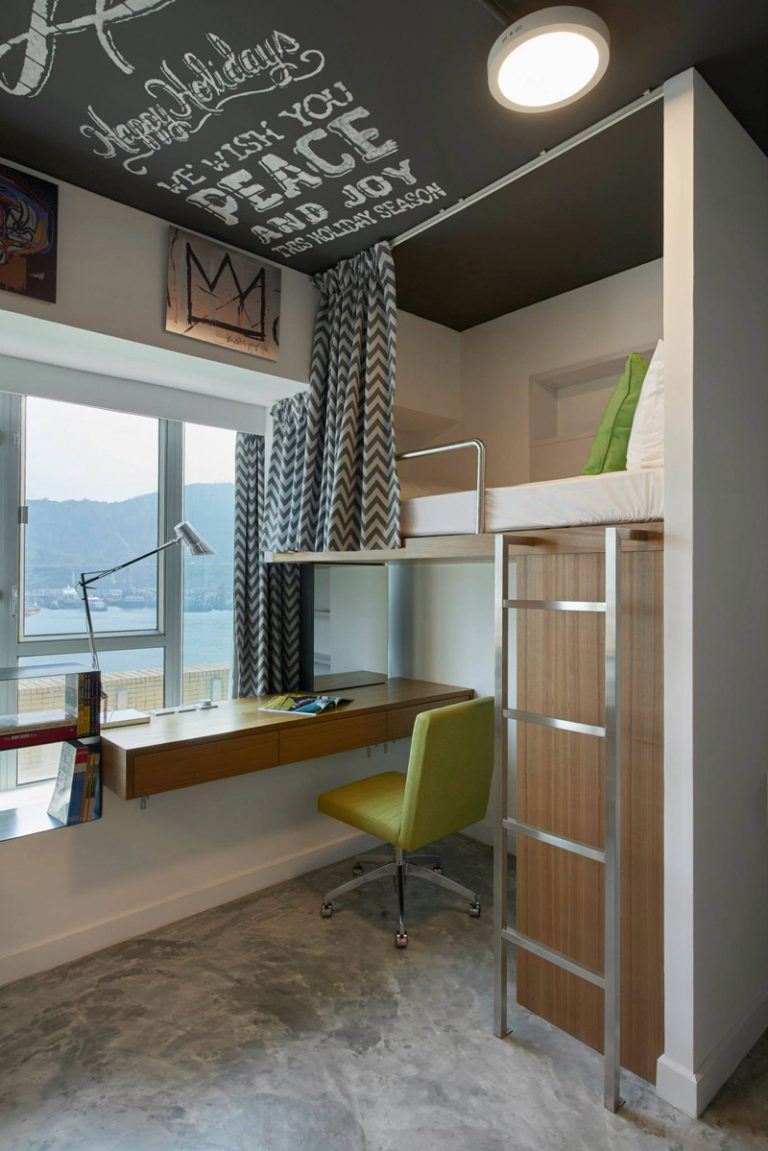 Modelina apartment with loft bed for adults