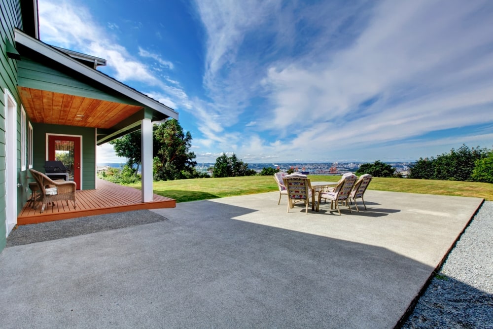 Stained Concrete Patio Modern