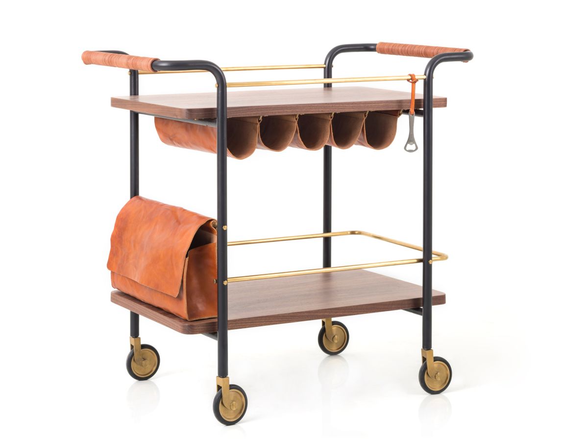 modern bar kitchen cart