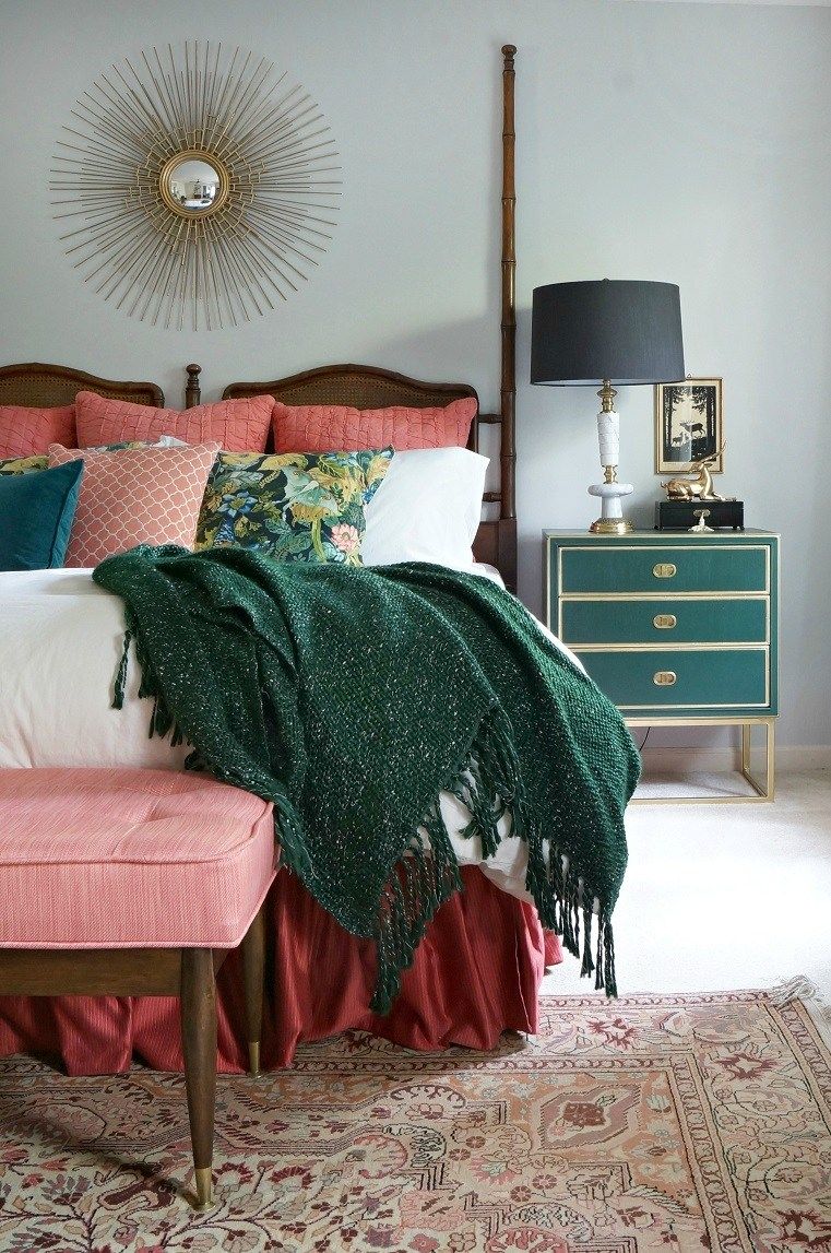 Bohemian Bedroom Idea with gray