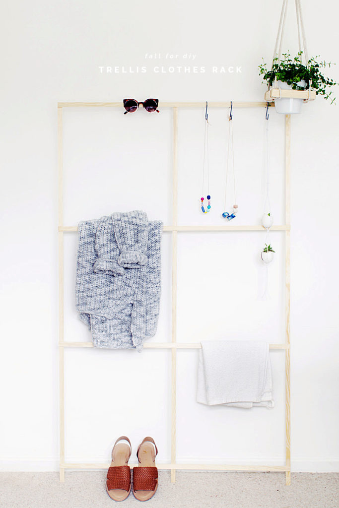 23 Chic and Practical DIY Clothes Racks That Put Your Wardrobe On Display