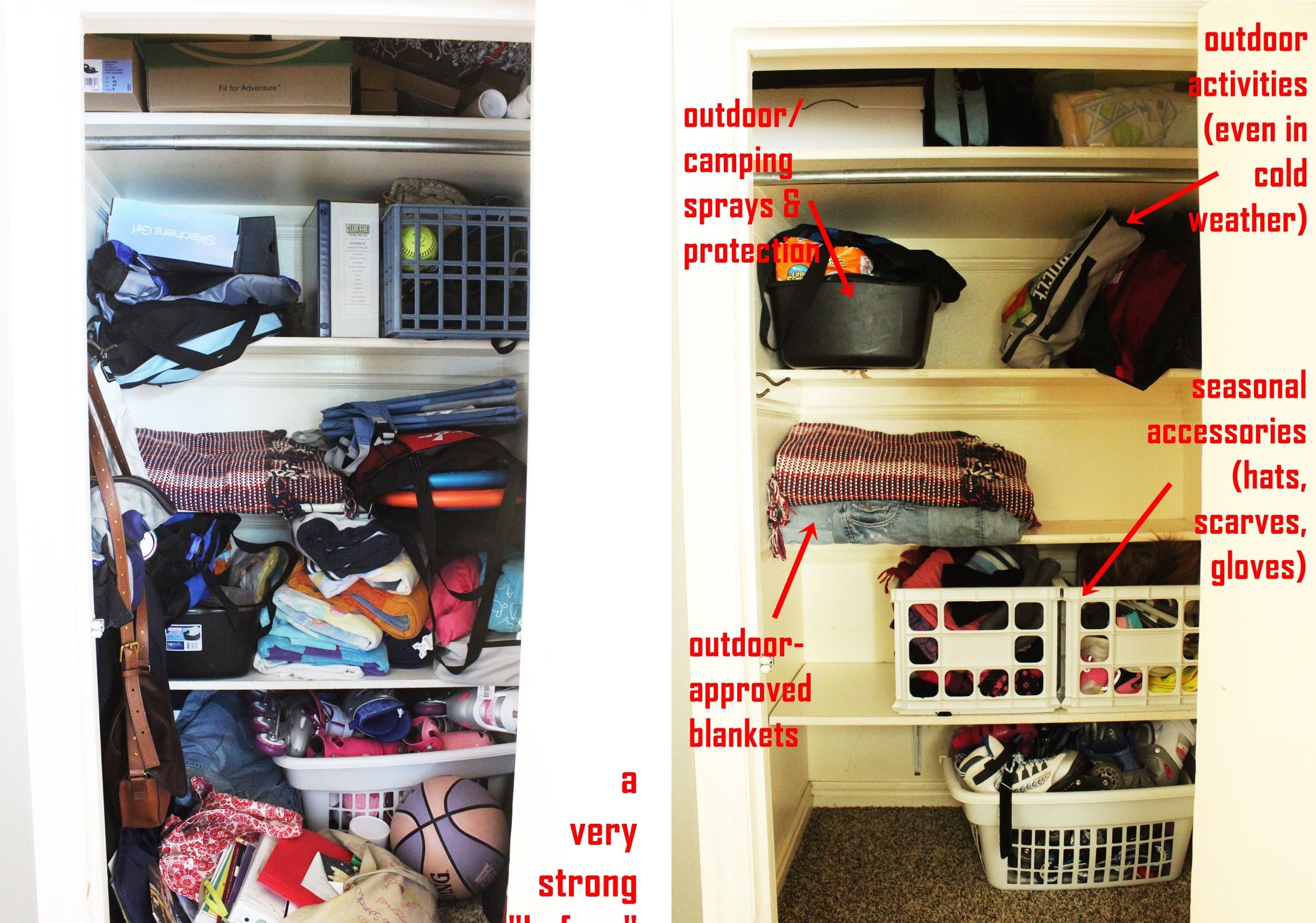 How to declutter a closet step by step