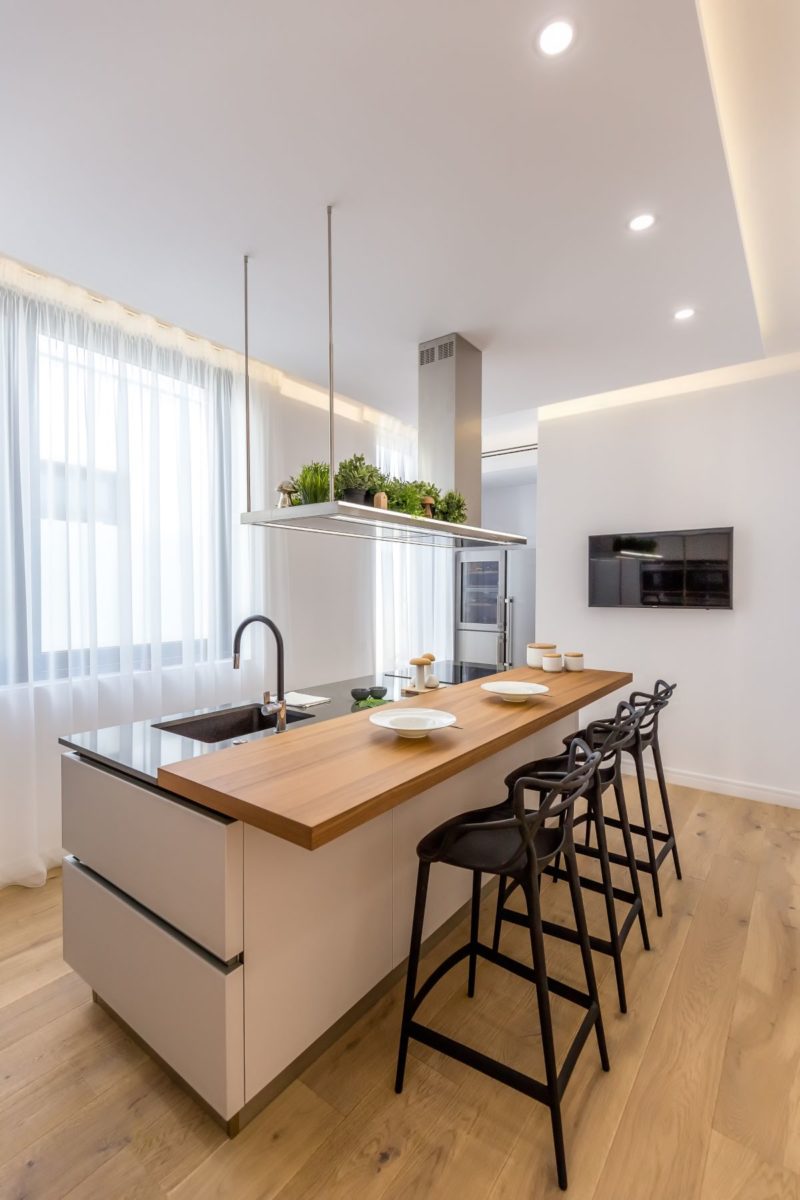 Image showcasing Light and Texture Create Drama in a Modern Urban Penthouse